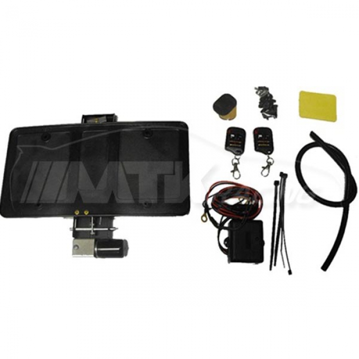 Support de plaque d immatriculation rtractable tlcommand pour