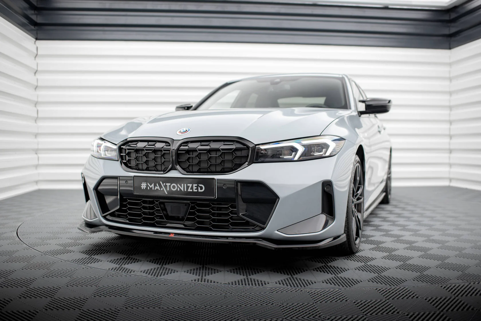 Lames avant Maxton V2 BMW Serie 3 G20 G21 Pack-M  Phase 2 Facelift