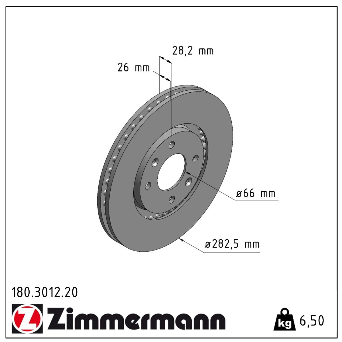 Disques de frein Zimmermann Peugeot 406