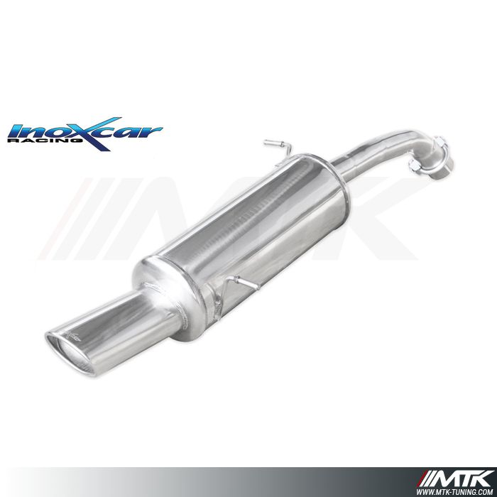 Pot D'Échappement Arrière Pour Ford Fiesta VI 1.6 TDCI (06/2008-04/2017) - Acier Aluminisé, Kit Complet De Montage