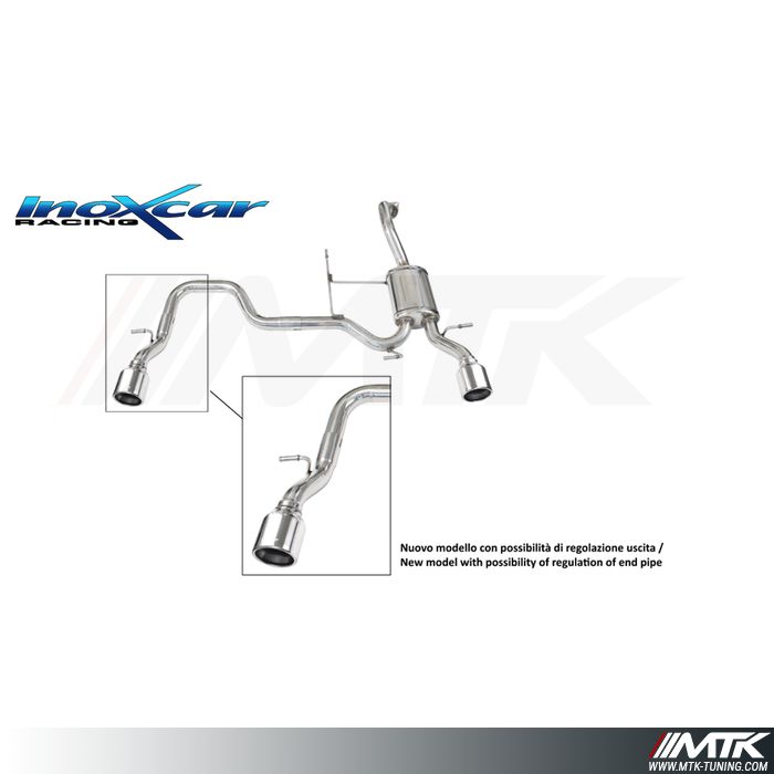 Silencieux Sport Inoxcar Suzuki Swift 1.4 Sport 1X90