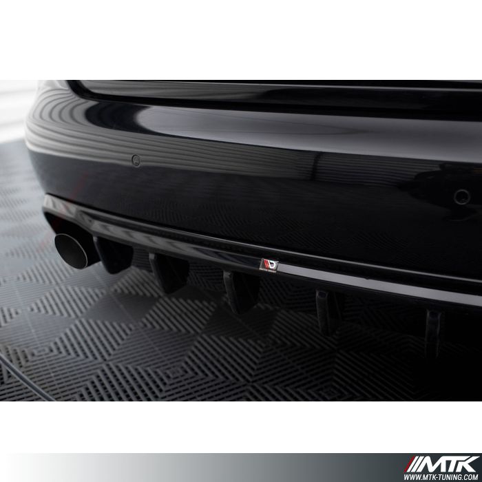 Lèvre De Pare-chocs Arrière En Fibre De Carbone Pour Audi S4 Sedan 2013 2014 2015 Pare-chocs Arrière Diffuseur Lèvre Spoiler Sortie D'usine