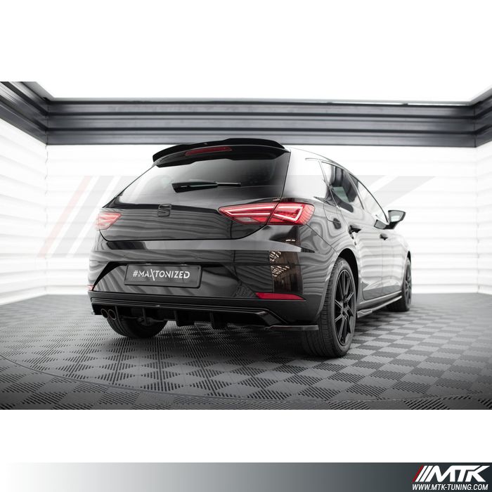 Lame De Pare-chocs Arrière Maxton V.1 Pour Seat Leon Cupra Mk3 FL Sportstourer - Noir - Neuve
