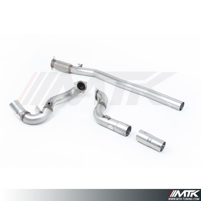 Downpipe decata + Bypass FAP Milltek Mercedes A35 AMG V177 2.0 Turbo