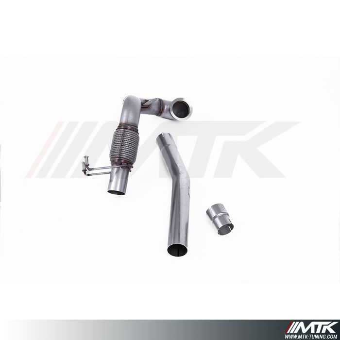 Downpipe decata Milltek VW Polo AW GTI 2.0TSI - Ligne OEM