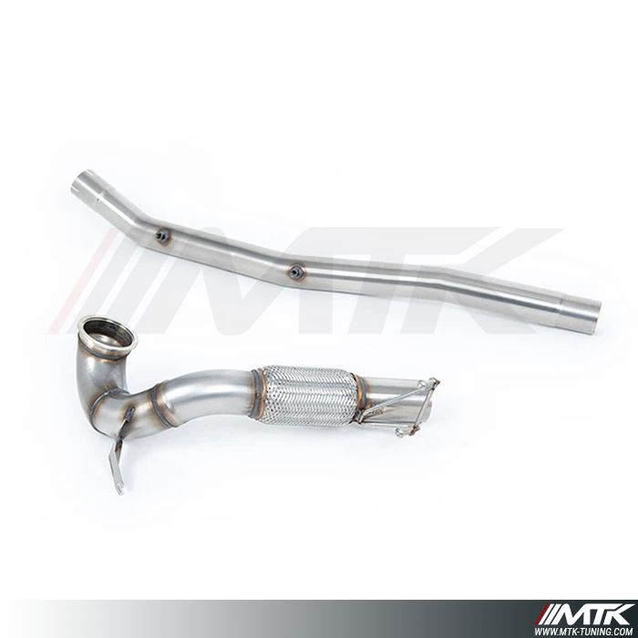 Downpipe decata + Bypass FAP Milltek VW T-Roc R 2.0TSI