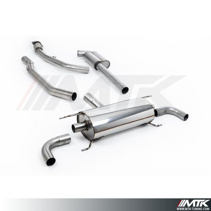 Catback Milltek Alfa Romeo Giulia Veloce - Sans Valves - Avec silencieux primaire