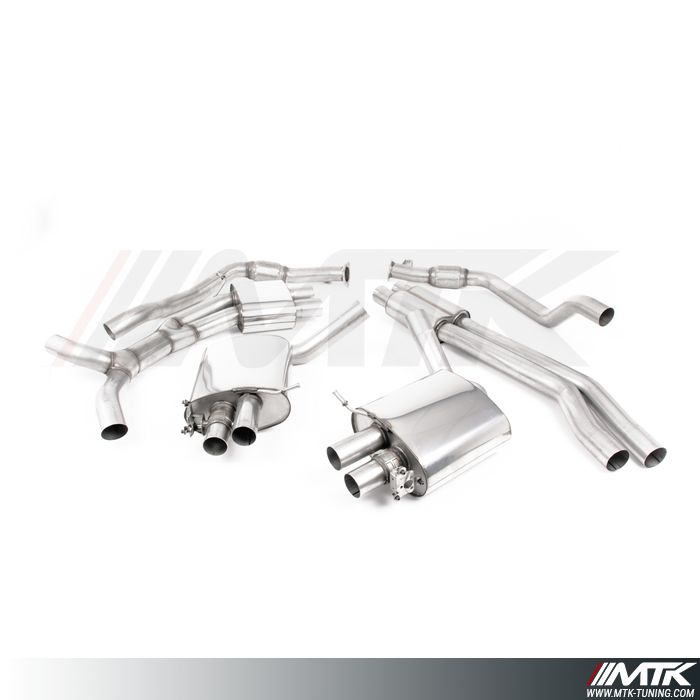 Catback Milltek Audi RS5 B9.5 - ECE Approved - Avec silencieux primaire et silencieux intermédiaire