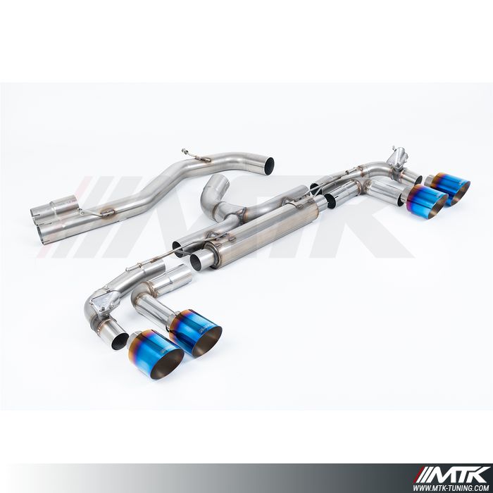 FAP Back Milltek Audi S3 8Y - Version Race (Silencieux arrière Race) - Sans silencieux intermédiaire