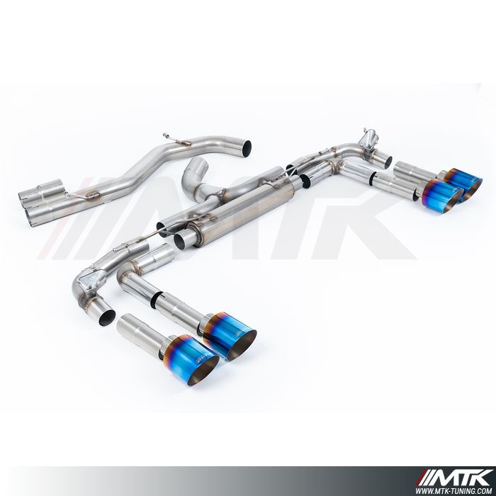 FAP Back Milltek Audi S3 8Y - Version Race (Silencieux arrière Race) - Sans silencieux intermédiaire