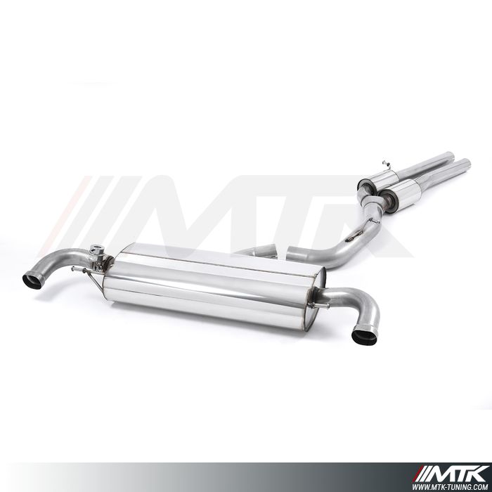 Catback Milltek Audi TT 8J RS - ECE Approved - Avec silencieux intermédiaire