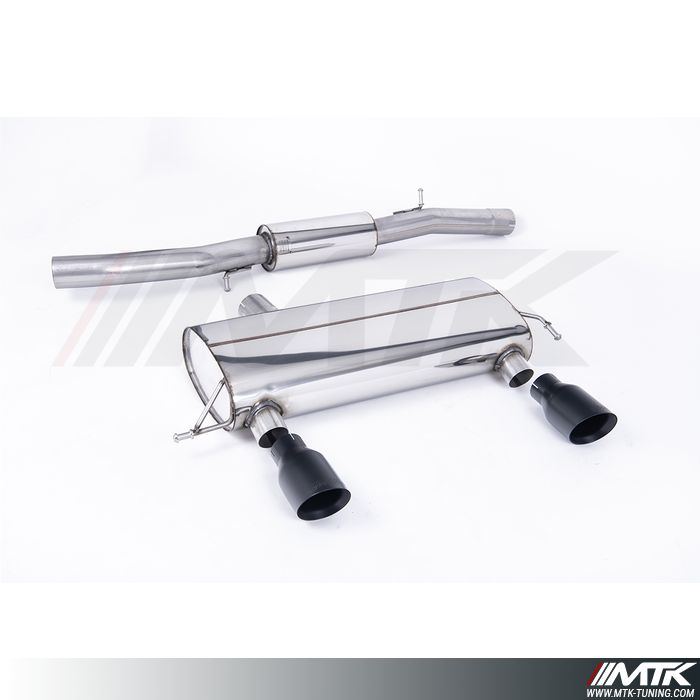 Catback Race Milltek Audi TT 8N - Version Race avec silencieux intermédiaire