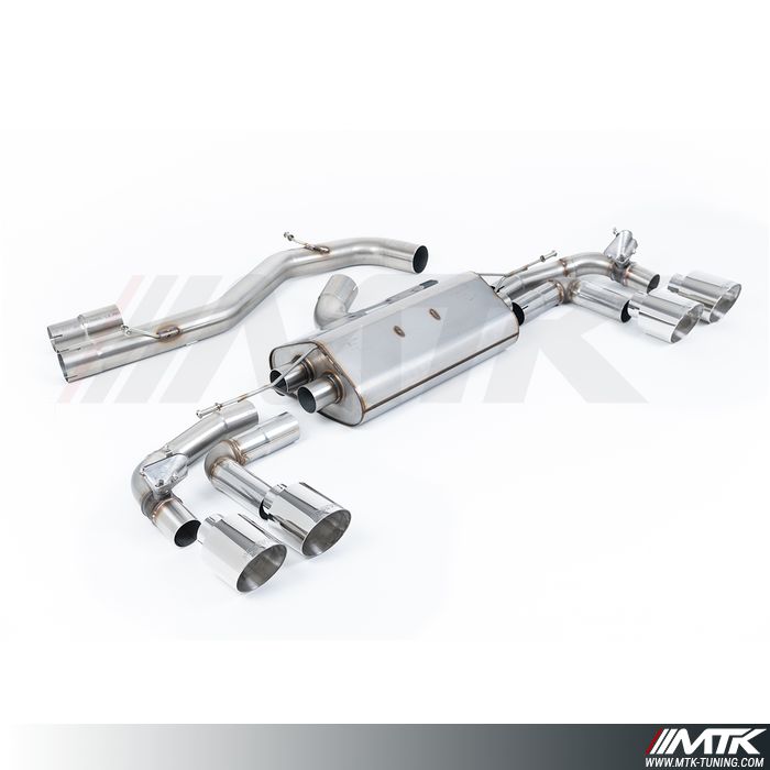 FAP Back Milltek Audi S3 8Y - Sans silencieux intermédiaire
