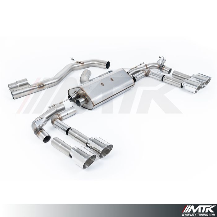 FAP Back Milltek Audi S3 8Y - Sans silencieux intermédiaire