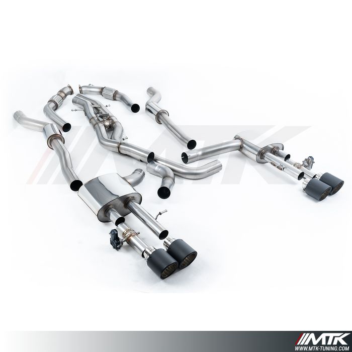 FAP Back Milltek Audi S8 D5 - ECE Approved - Avec silencieux primaires et avec partie centrale Active
