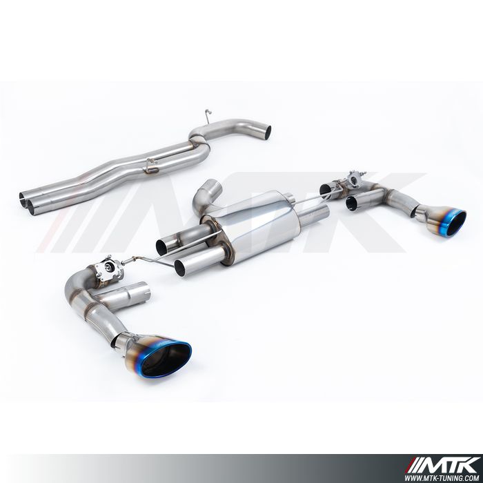 FAP Back Race Milltek Audi RS3 8V - Avec silencieux Race - Sans silencieux intermédiaire