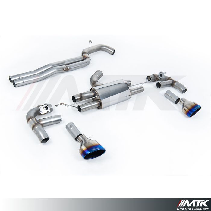 FAP Back Race Milltek Audi RS3 8V - Avec silencieux Race - Sans silencieux intermédiaire