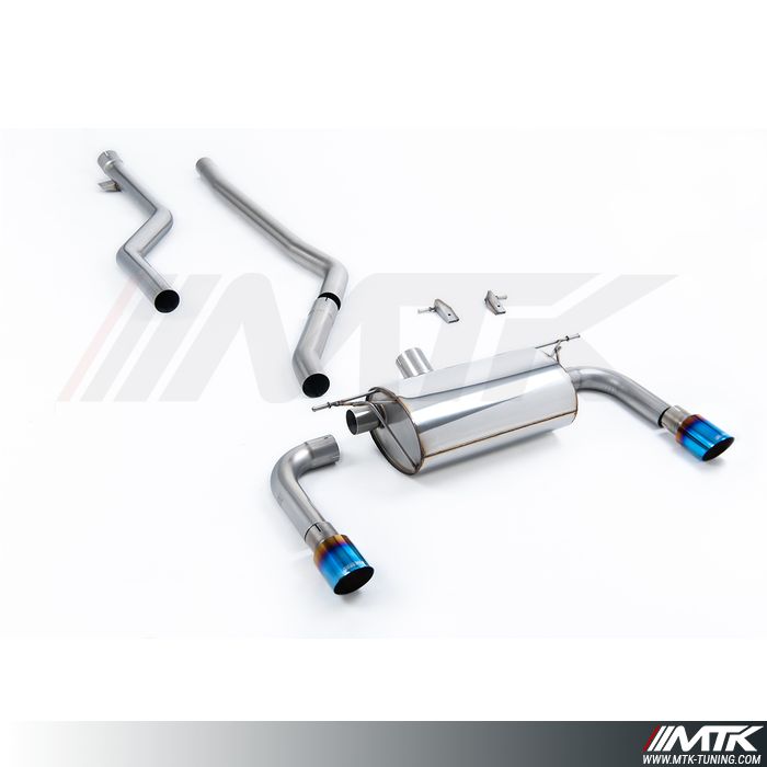 Catback Race Milltek BMW Serie 3 F30 320i - Sans silencieux intermédiaire avec silencieux arrière Race