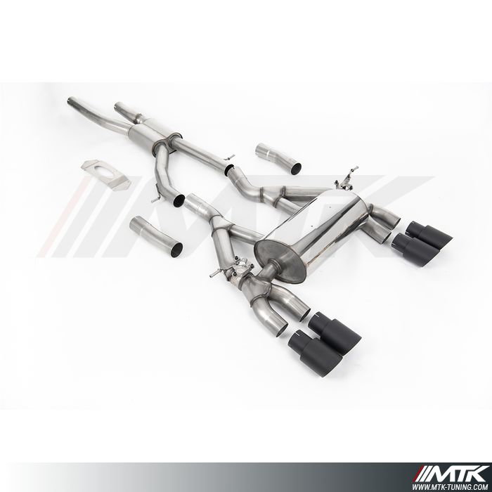 FAP Back Milltek BMW Serie 4 F82-F83 M4 - Avec silencieux intermédiaire Race