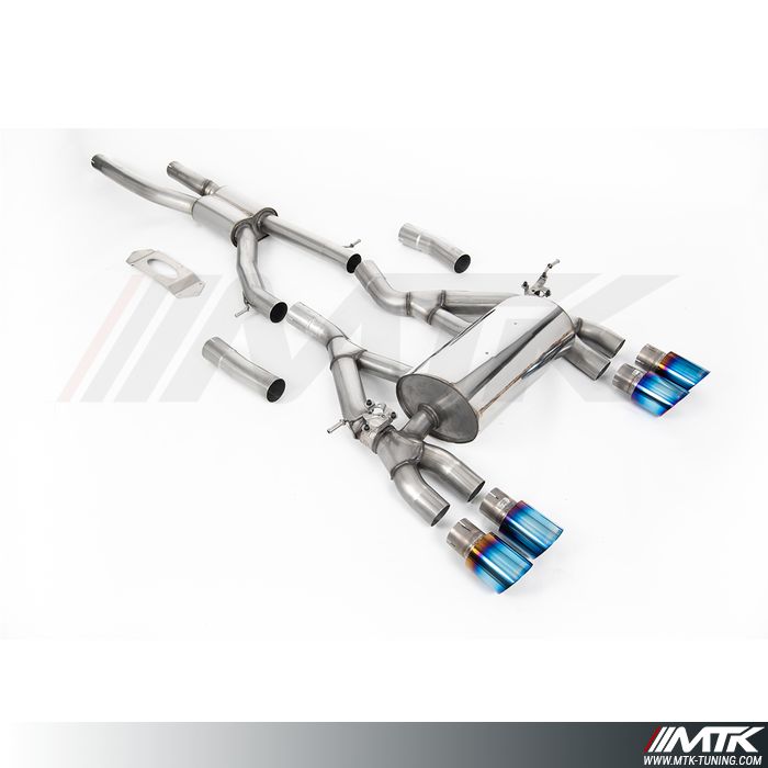 FAP Back Milltek BMW Serie 4 F82-F83 M4 - ECE Approved - Avec silencieux intermédiaire Road