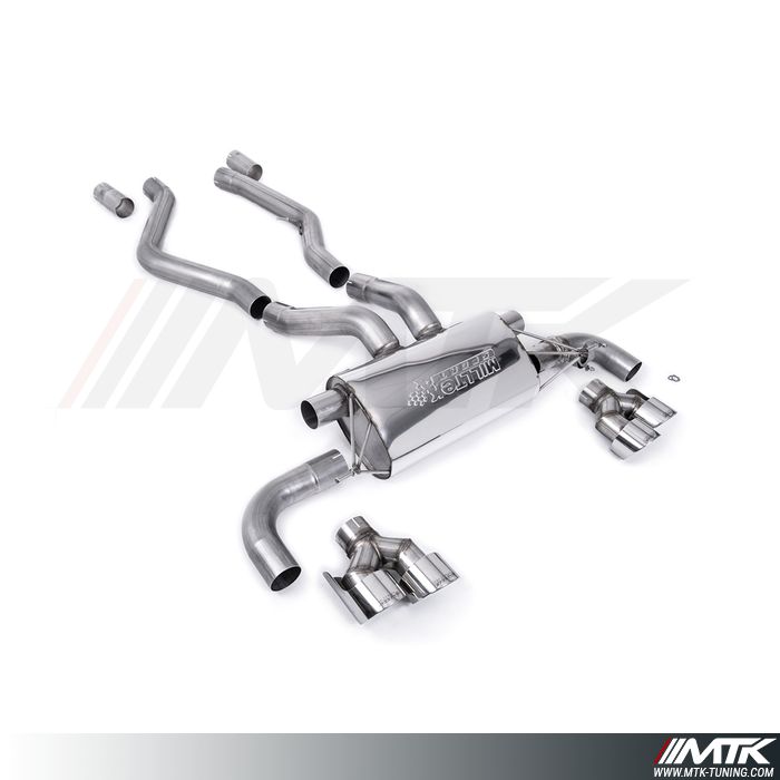 FAP Back Milltek BMW Serie 3 G20 - G21 M340i - ECE Approved - Montage après FAP