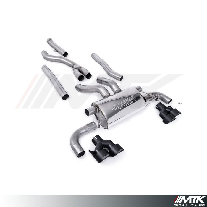 Catback Milltek BMW Serie 3 G20 - G21 M340i - Ligne avec suppresion du FAP sans silencieux intermédiaire