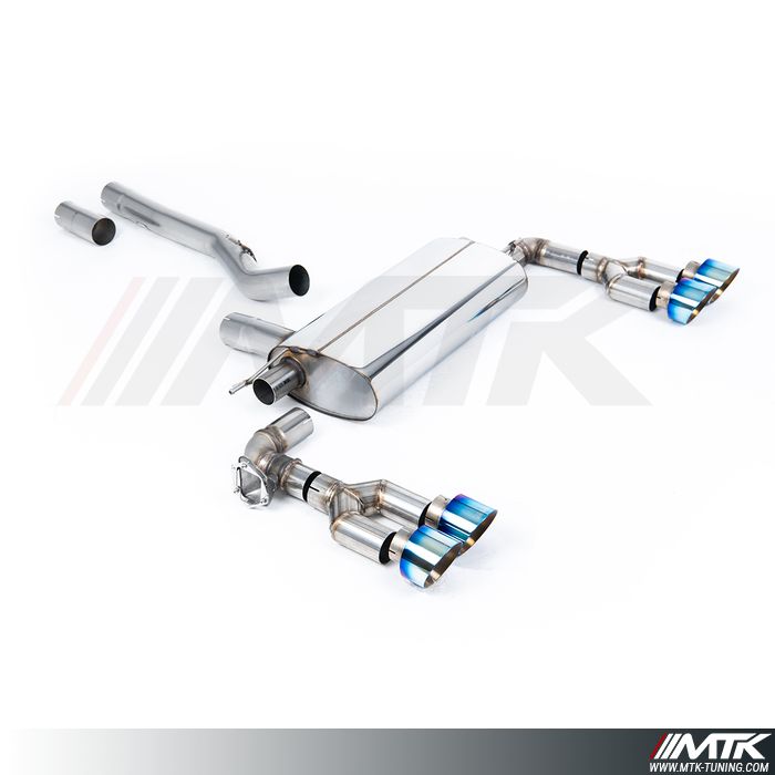 FAP Back Milltek BMW Serie 1 F40 M135i Xdrive - ECE Approved - Maxton x Milltek - Sans silencieux intermédiaire