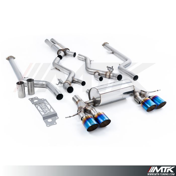 Catback Milltek BMW Serie 2 G87 M2 - Ligne avec suppresion du FAP avec silencieux intermédiaire