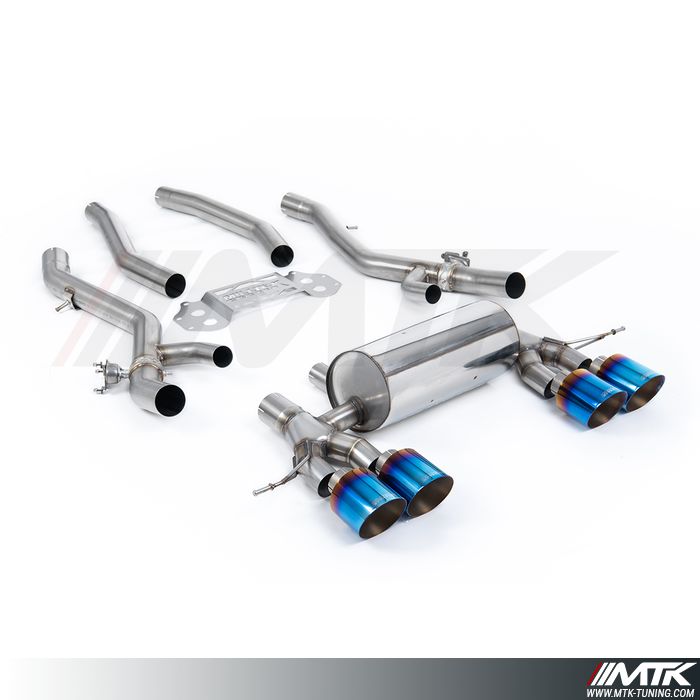 FAP Back Milltek BMW Serie 4 G82 M4 - Avec bypass silencieux intermédiaire