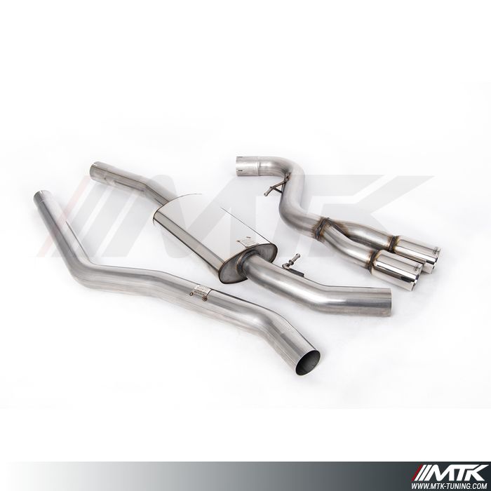 Catback Milltek BMW Serie 1 E82 123d - Avec silencieux intermédiaire et sans silencieux arrière