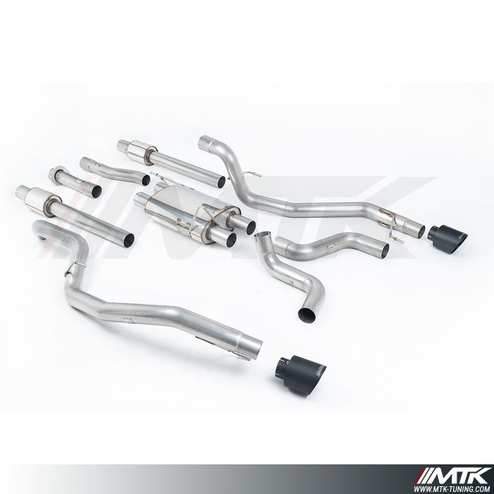 Catback Milltek Ford F150 Raptor Supercab - Ligne avec silencieux primaires et silencieux intermédiaire