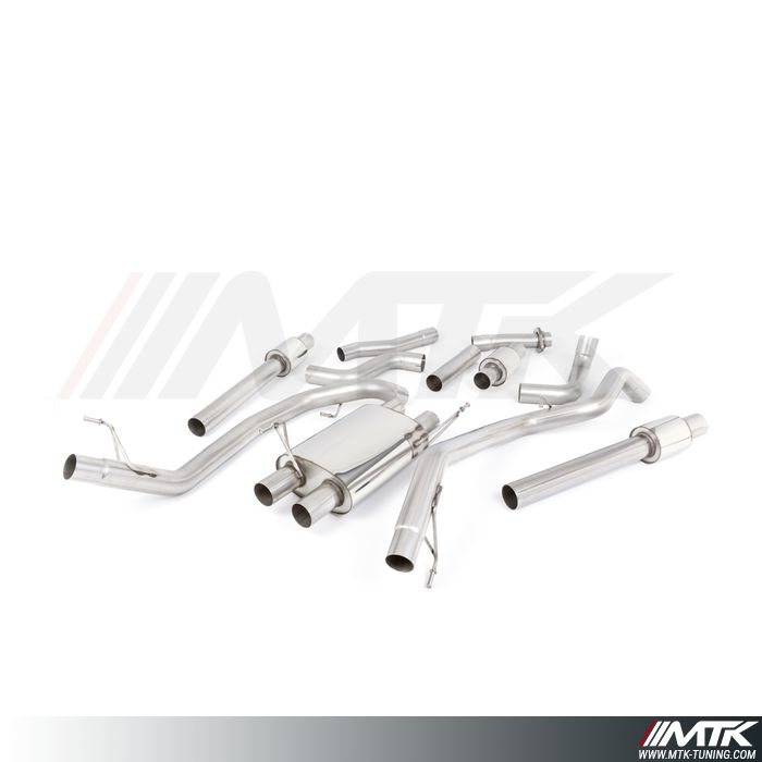 Catback Milltek Ford F150 Raptor Supercrew - Ligne avec silencieux primaires et silencieux intermédiaire
