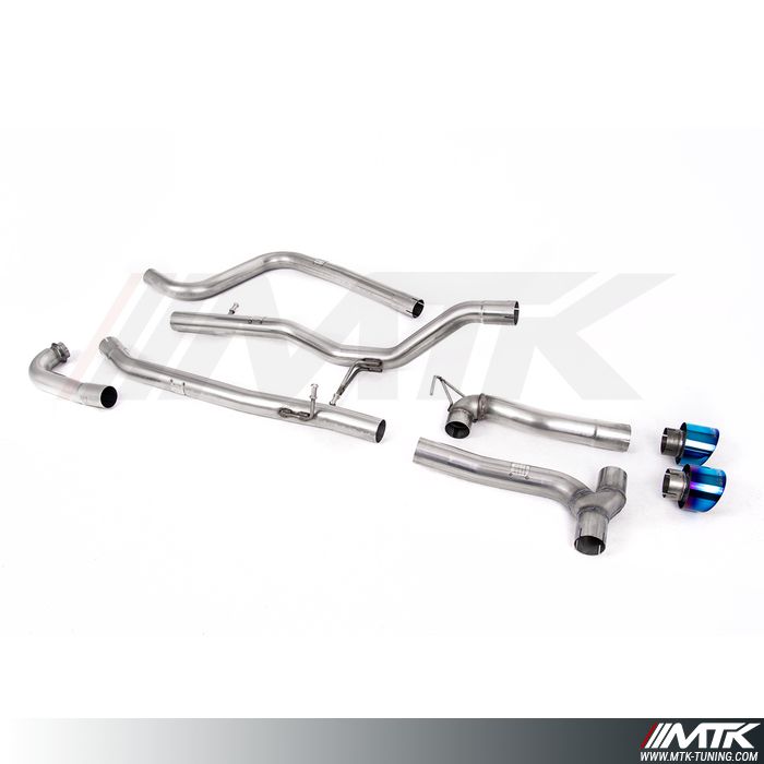 Catback Milltek Ford Fiesta MK8 - Sans silencieux primaire et sans silencieux arrière