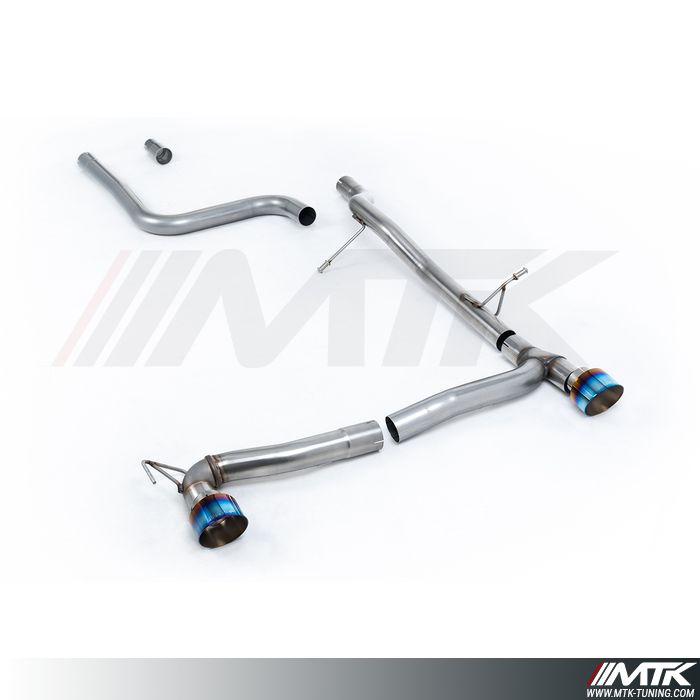 FAP Back Milltek Ford Fiesta MK8 - Sans silencieux primaire et sans silencieux arrière