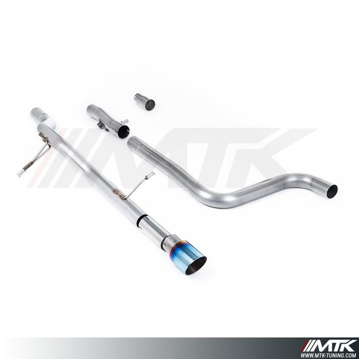 FAP Back Milltek Ford Fiesta MK8 - Sans silencieux primaire et sans silencieux arrière