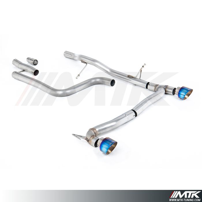 FAP Back Milltek Ford Fiesta MK8 - Sans silencieux primaire et sans silencieux arrière