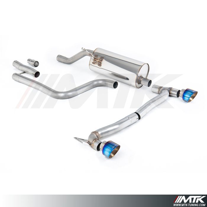 FAP Back Milltek Ford Fiesta MK8 - Sans silencieux primaire et avec silencieux arrière