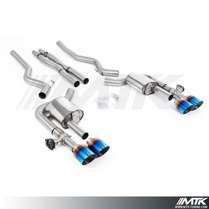Catback Milltek Ford Mustang MK7 Dark Horse - Avec X pipe et valves actives