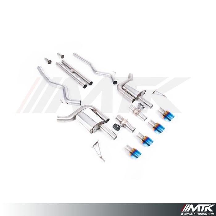 Catback Milltek Ford Mustang MK7 GT - Avec H pipe et valves actives