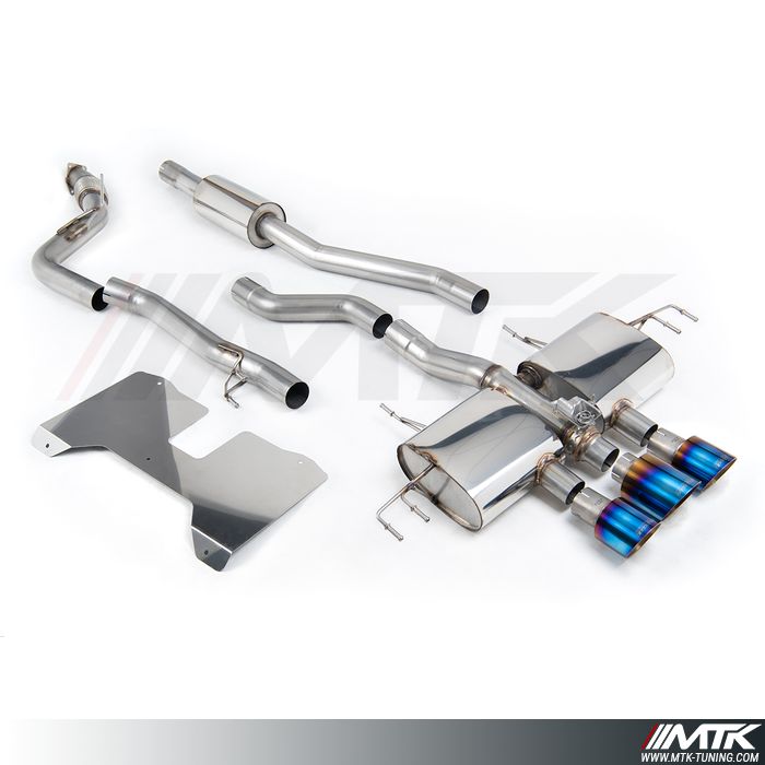 FAP Back / Catback Milltek Honda Civic FL5 Type R - Sans silencieux primaire et avec silencieux intermédiaire