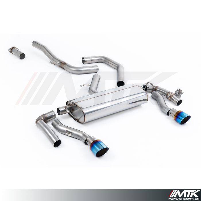 FAP Back Milltek Kia Pro Ceed GT - Sans silencieux intermédiaire - Avec silencieux arrière