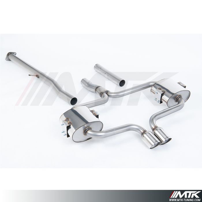Catback Milltek Mini R52 Cooper S - Sans silencieux intermédiaire