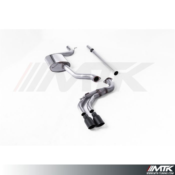 Catback Milltek Seat Leon 5F FR - Sans silencieux primaire - Avec silencieux intermédiaire et bypass silencieux arrière
