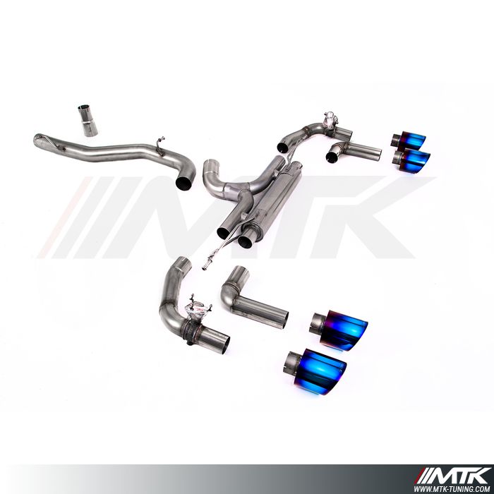 FAP Back Race Milltek Volkswagen Golf Mk8 R - Sans silencieux intermédiaire