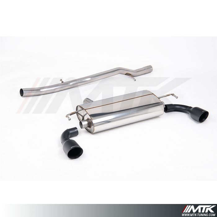 Catback Milltek Volkswagen Golf Mk4 R32 - Sans silencieux primaire et avec silencieux arrière