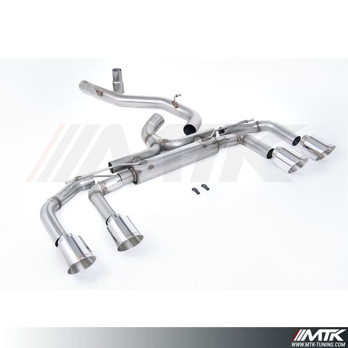 FAP Back Race Milltek Volkswagen Golf Mk8 R - Sans silencieux intermédiaire