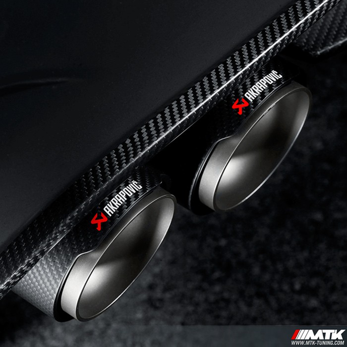 Embout d'échappement Akrapovic carbone Bmw M4 F82 M3 F80