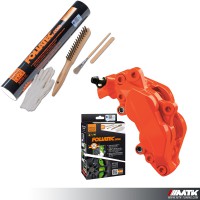 Peinture haute température orange fluo Foliatec