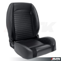 Siege baquet Hotrod simili Noir 