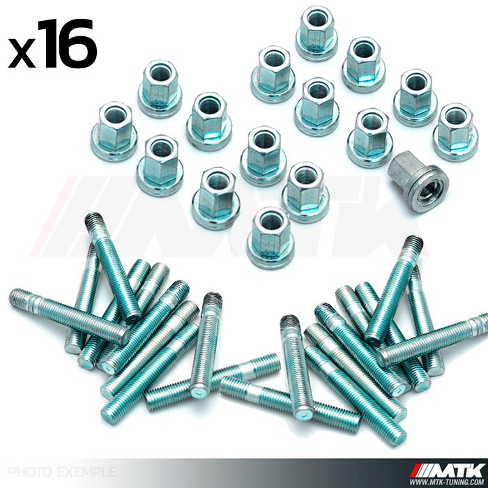 8x M12x1.25 60 mm Peugeot Citroen Roue Alliage Écrou Conversion Moyeu Clous